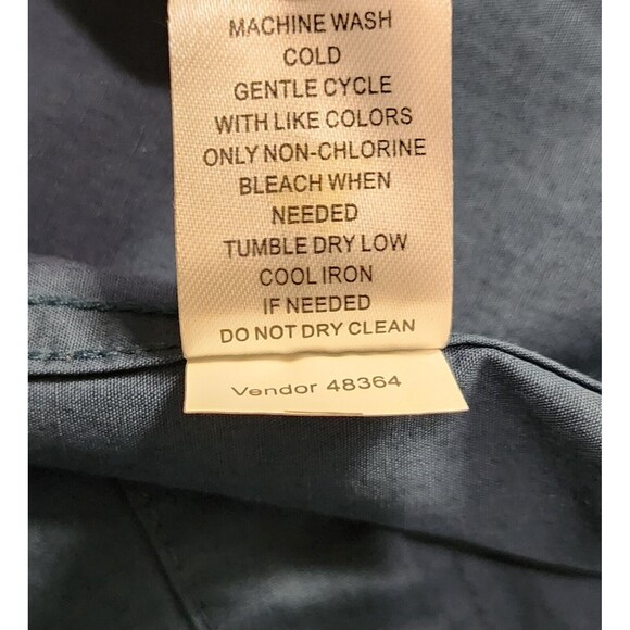 NWT Pacsun On The Byas Mens Button-Up Shirt Sz M Blue Cotton Short Sleeve Tribal - Picture 8 of 8